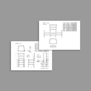 図面 ゴッホの椅子 グリーンウッドワーク ラボ